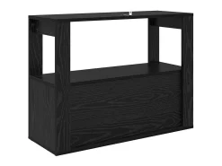 Vitrina Roble negro 80 x 30 x 60 cm Madera contrachapada