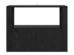 Vitrina Roble negro 80 x 30 x 60 cm Madera contrachapada