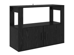 Vitrina Roble negro 80 x 30 x 60 cm Madera contrachapada