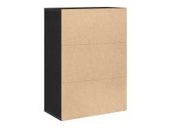 Vitrina Roble negro 60 x 31 x 84 cm Madera contrachapada