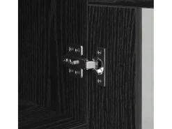 Vitrina Roble negro 34 x 34.5 x 90 cm Madera contrachapada