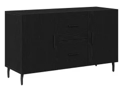 Vitrina Roble negro 100 x 36 x 60 cm Madera contrachapada