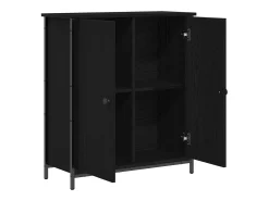Vitrina Roble negro 70 x 30 x 80 cm Madera contrachapada