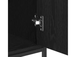 Vitrina Roble negro 70 x 30 x 80 cm Madera contrachapada