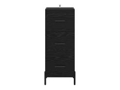 Vitrina Roble negro 34 x 34.5 x 90 cm Madera contrachapada