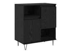 Vitrina Roble negro 60 x 35 x 70 cm Madera contrachapada