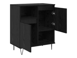 Vitrina Roble negro 60 x 35 x 70 cm Madera contrachapada