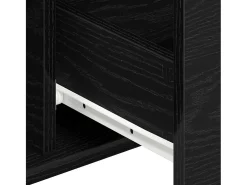 Vitrina Roble negro 101.5 x 35 x 70 cm Madera contrachapada
