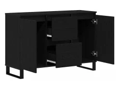 Vitrina Roble negro 101.5 x 35 x 70 cm Madera contrachapada