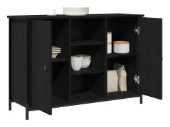 Vitrina Roble negro 100 x 35 x 70 cm Madera contrachapada