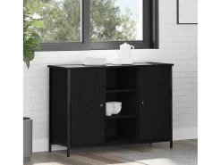 Vitrina Roble negro 100 x 35 x 70 cm Madera contrachapada