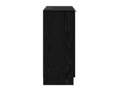 Vitrina Roble negro 60 x 30 x 70 cm Madera contrachapada