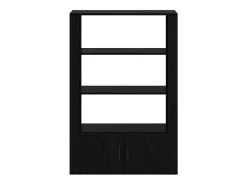 Vitrina Roble negro 30 x 80 x 119.5 cm Madera contrachapada