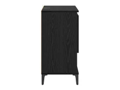 Vitrina Roble negro 60 x 35 x 70 cm Madera contrachapada