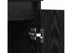 Vitrina Roble negro 60 x 35 x 70 cm Madera contrachapada