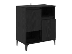 Vitrina Roble negro 60 x 35 x 70 cm Madera contrachapada