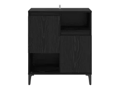 Vitrina Roble negro 60 x 35 x 70 cm Madera contrachapada