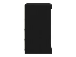 Vitrina Roble Negro 60.5 x 37 x 67 cm Madera contrachapada