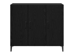 Vitrina Roble negro 34 x 90 x 80 cm Madera contrachapada