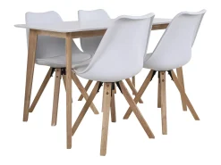 VOJENS eettafel – Scandinavische stijl en compact formaat-Color Blanco