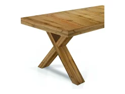 180x100 cm - 480x100 cm - Mesa extensible de madera de roble anudado GALLIPOLI
