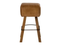 Xavier taburete de gimnasia de cuero camel natural altura del asiento 75 cm